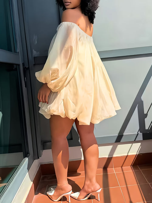 Abigail Chic Off Shoulders Party Mini Dress