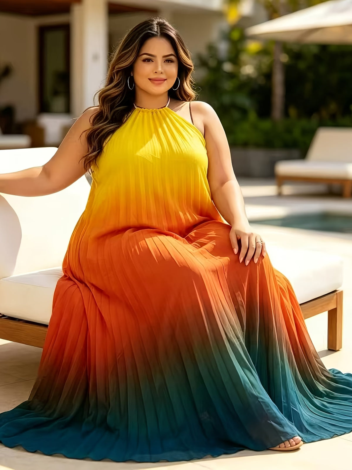 Multi Color Chic Maxi Dress