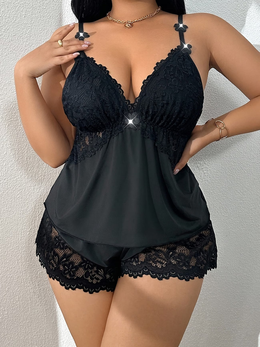 Donna Silk Sleepwear Short Set