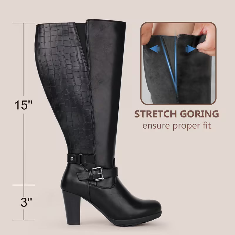 Donna Wide Calf Boots