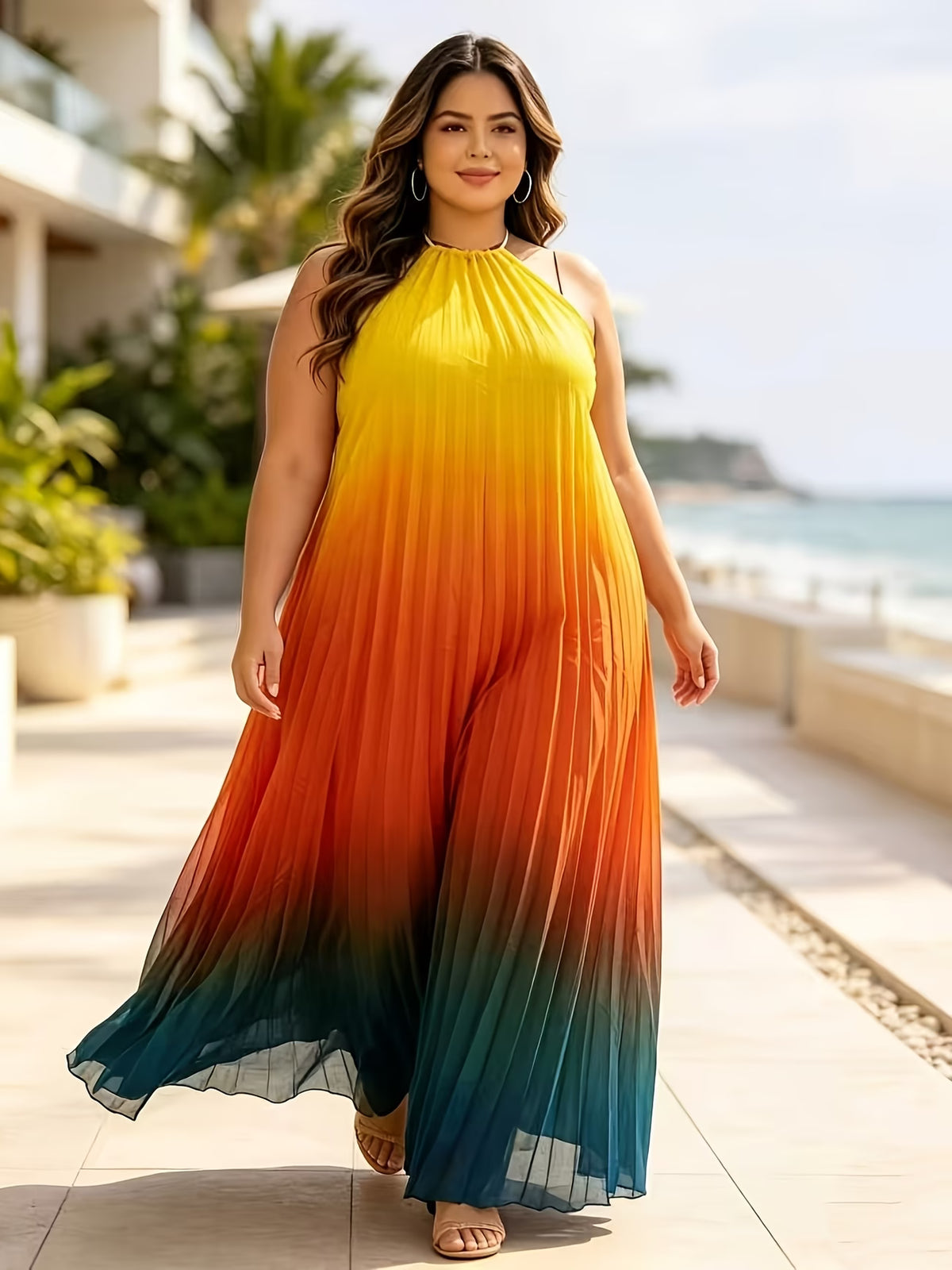 Multi Color Chic Maxi Dress