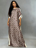Regin Elegant Dress with Matching head Scarf