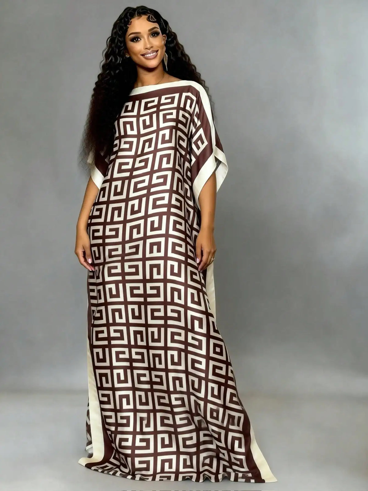 Regin Elegant Dress with Matching head Scarf