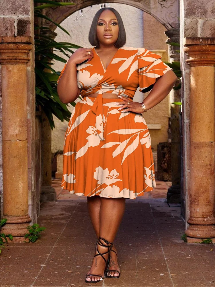 Ms Ray Ray 2Pcs Como Skirt Set