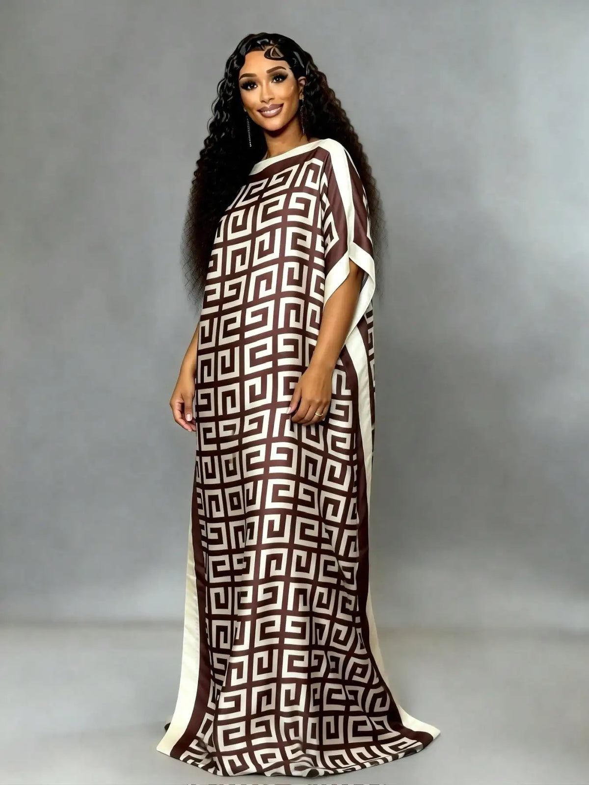 Regin Elegant Dress with Matching head Scarf